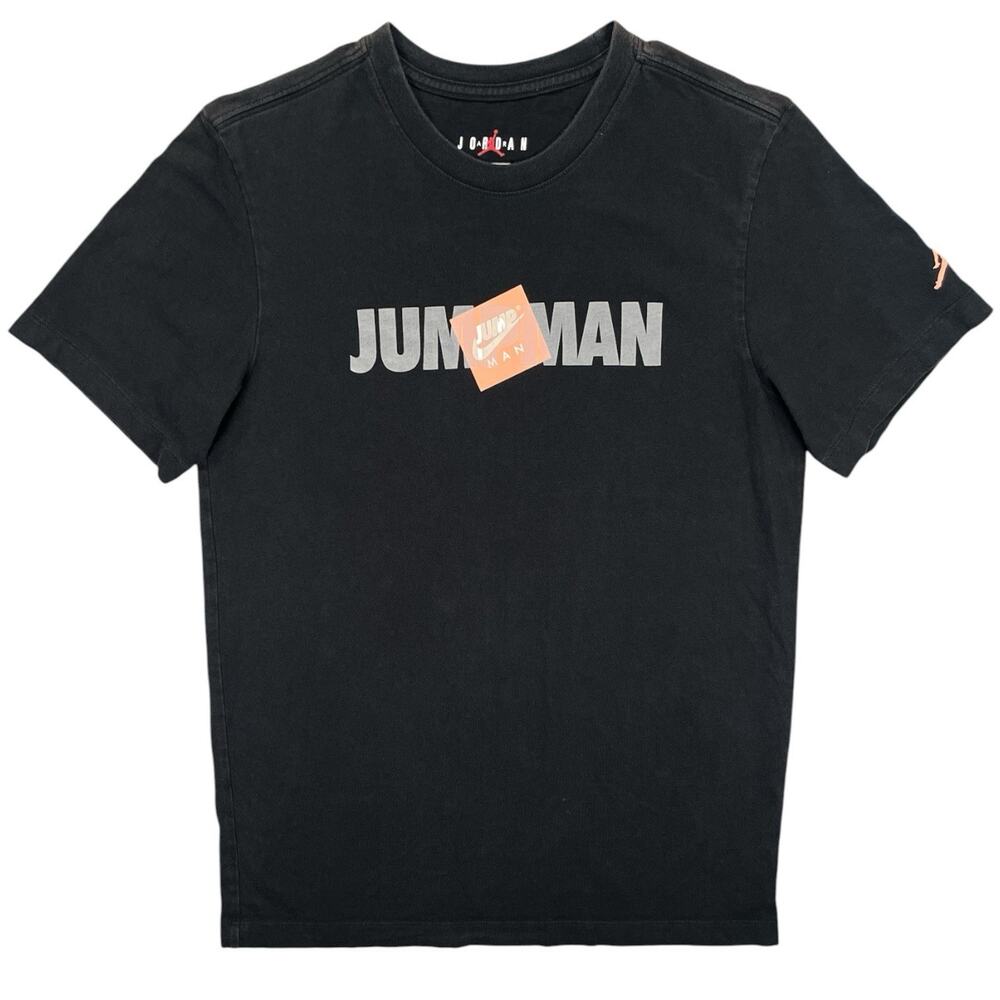 Jordan Jumpman Graphic T‑Shirt Men’s Small Black Vintage Style Tee